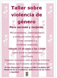 Taller sobre violencia de género, 22 de Junio