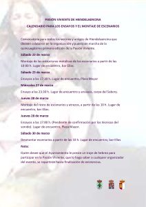 Pasión Viviente de Hiendelaencina 2024: Ensayos y montaje de escenarios