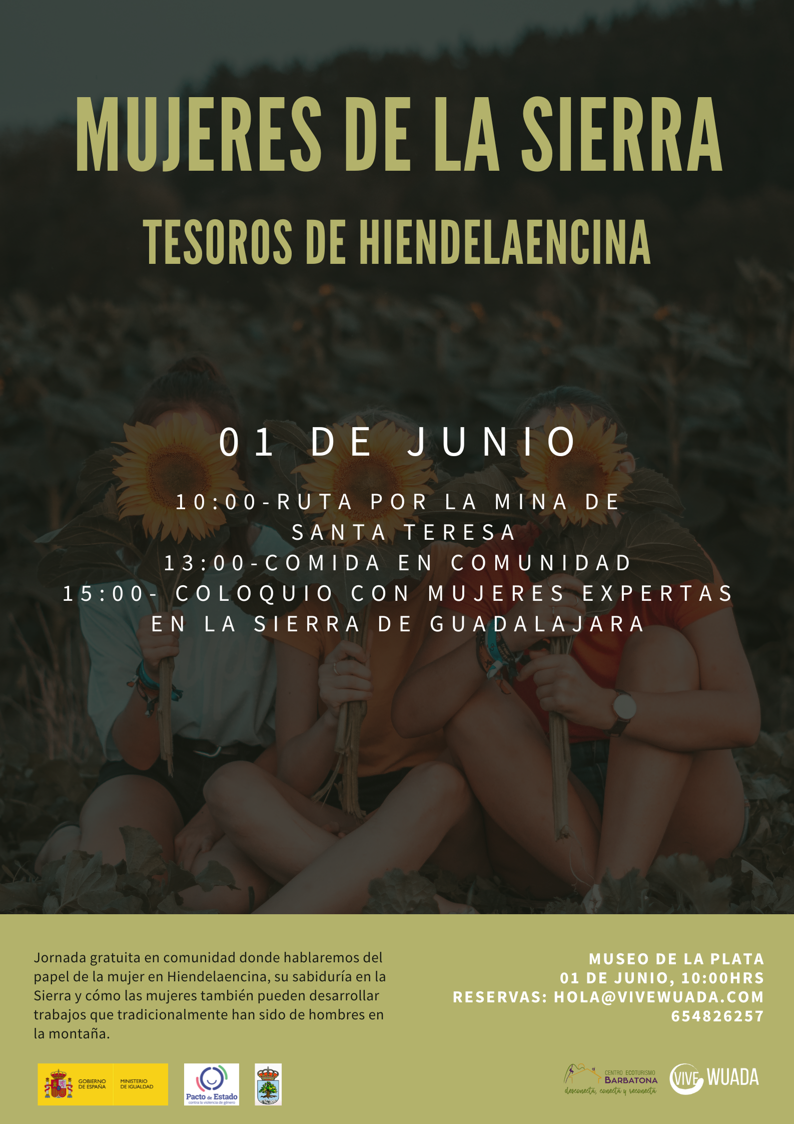 1 de Junio 2024. Mujeres de la sierra: Tesoros de Hiendelaencina