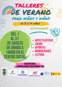 Talleres de verano para niños y niñas