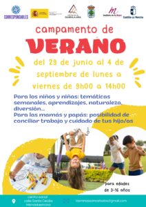 Campamento de Verano del 29 de Junio al 4 de Septiembre